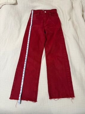 Size 2 Red Zara The 90’s Full Length Jean